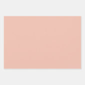 Perzik witte luipaard print inpakpapier vel (Voorkant 2)