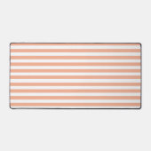 perzik & witte strepen gestreept bureaumat (Voorkant)