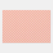 perzik witte vlek met patronen inpakpapier vel (Voorkant 3)