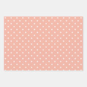 perzik witte vlek met patronen inpakpapier vel (Voorkant 2)