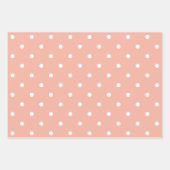 perzik witte vlek met patronen inpakpapier vel (Voorkant)