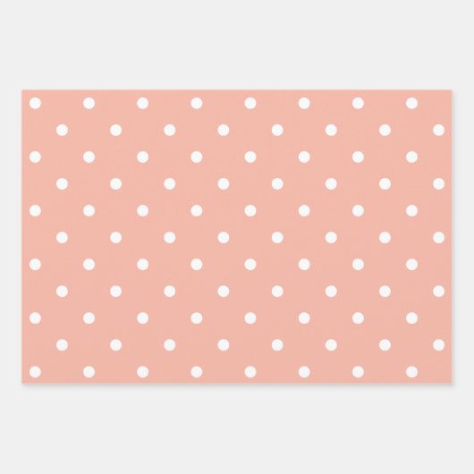  perzik witte vlek met patronen inpakpapier vel (Voorkant)