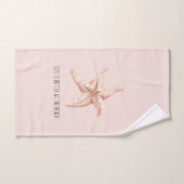 Perzik Zeester Beter op Strand Bad Handdoek (Handdoek)