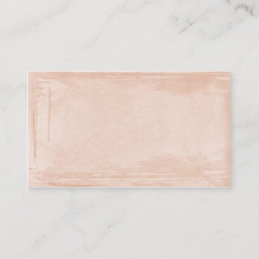 Perzik zoete cupcake visitekaartjes (Achterkant)