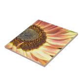 Perzik Zonnebloem Tegeltje (Zijkant)