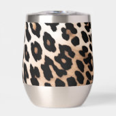Perzik Zwart Crème Leopard Dier (Voorkant)