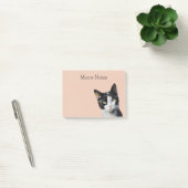 Perzik Zwart Wit Kitty Kat Post-it® Notes (Kantoor)