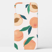 Perzikabrikoos: Tropisch naadloos patroon. Case-Mate iPhone Case (Achterkant)