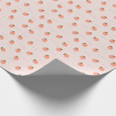 Perzikachtige perzik cadeaupapier (Hoek)