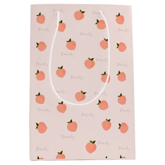 Perzikachtige perzik medium cadeauzakje (Voorkant)