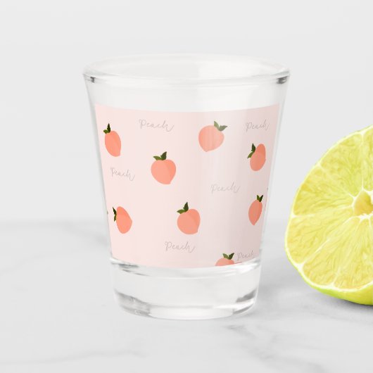 Perzikachtige perzik shot glas (Voorkant)