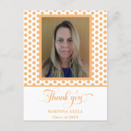 PerzikAfstuderen Dank u Foto Briefkaart