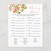 Perzikant die mijn Baby shower-spel is (Voorkant)