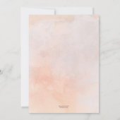 Perzikballonnen Baby shower met tweelingshoek Kaart (Achterkant)