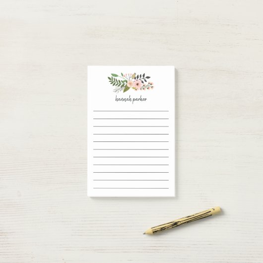 Perzikbeheer| Gepersonaliseerde lijst Post-it® Notes (Op bureau)