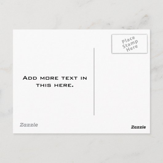 Perzikbewustmakingslint met vlinder briefkaart (Achterkant)