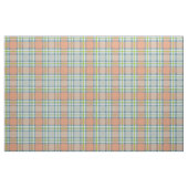 perzikblauwe limoen plaid stof (Fat Quarter)