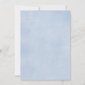 Perzikblauwe waterverf vrijgezellenfeest kaart (Achterkant)