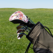 Perzikbloemblaadjes Waterverf Bloemen Botanische B Golfheadcover (Insitu)