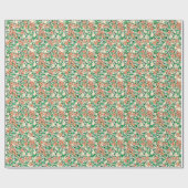 Perzikbloemen, bleke perzik achtergrond cadeaupapier (Vlak)