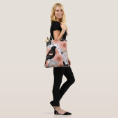 Perzikbloemen en koolbloemen, Robin en Butterflies Tote Bag (Op model)
