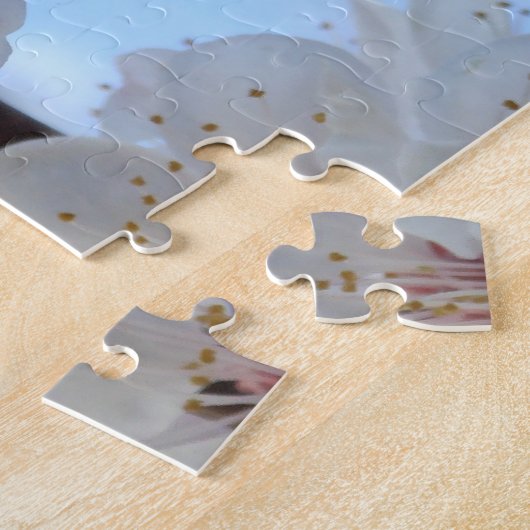 Perzikbloemen Puzzle Legpuzzel (Zijkant)
