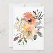 perzikbloementuin | Uitnodiging voor bruidsdouche (Achterkant)