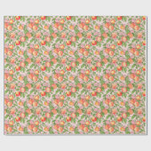 Perzikbloesem Aquarel Cadeauverpakking Cadeaupapier (Vlak)