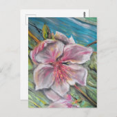 Perzikbloesem Briefkaart (Voorkant / Achterkant)