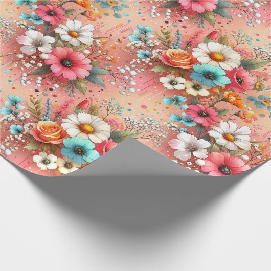 perzikbloesem cadeaupapier (Hoek)