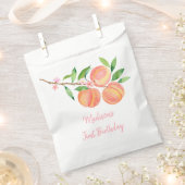 Perzikbloesem Een zoete perzik Verjaardag Bedankzakje (Geknipt)