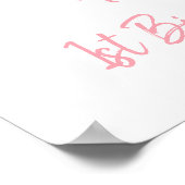 Perzikbloesem Een zoete perzik Verjaardag Welkom Poster (Hoek)