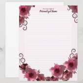 Perzikbloesem Gelijnd Papier Vellen (Voorkant / Achterkant)