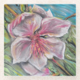 Perzikbloesem Glazen Onderzetter