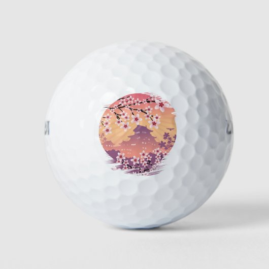 Perzikbloesem Golfballen (Voorkant)
