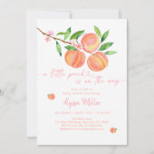 Perzikbloesem Kleine perzik Baby shower Kaart (Voorkant)