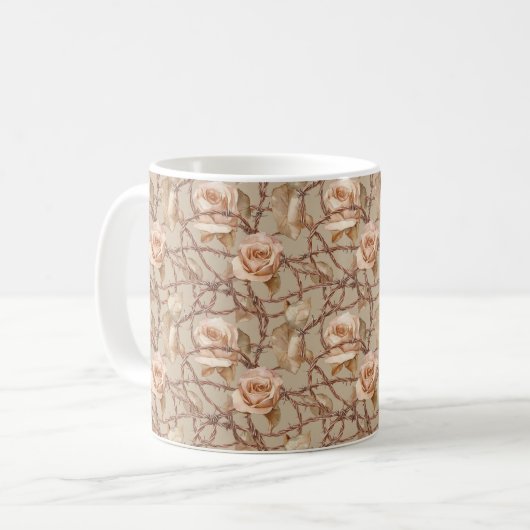 Perzikbloesem Koffiemok (Voorkant links)