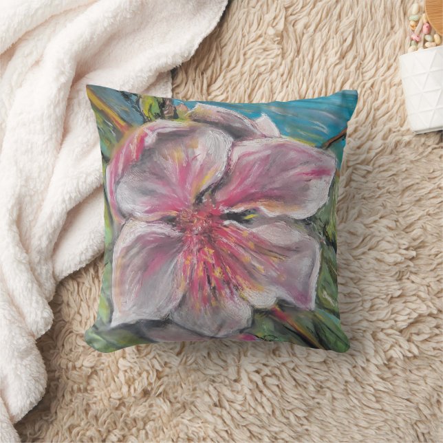 Perzikbloesem Kussen (Deken)