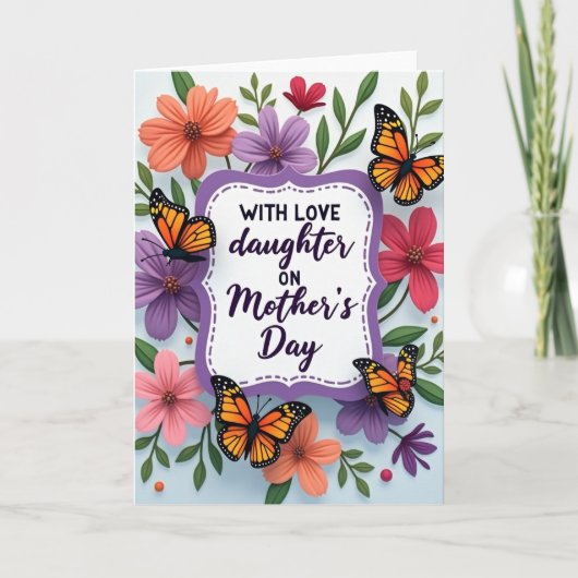 Perzikbloesem Liefde Moeder Kaart (Voorkant)