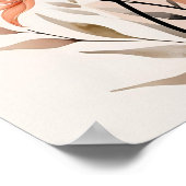 Perzikbloesem Minimalisme Poster (Hoek)