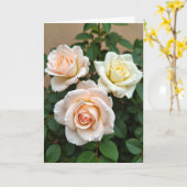 Perzikbloesem Moeders Kaart (Gele Bloem)