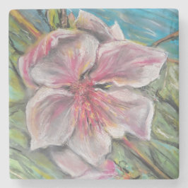 Perzikbloesem Stenen Onderzetter