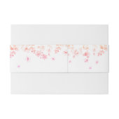 Perzikbloesem Trouwfeest Uitnodigingen Wikkel (Achterkant Voorbeeld)