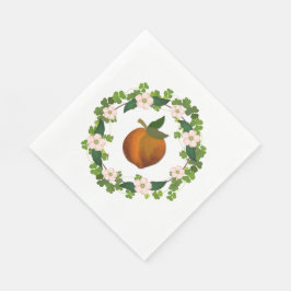 Perzikbloesemkrans Servet