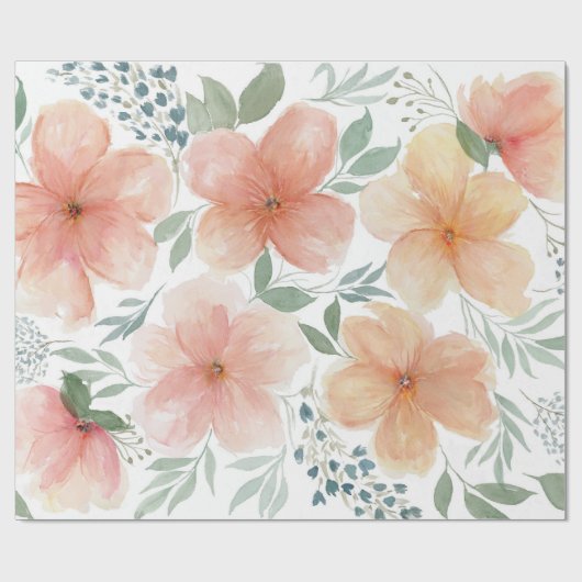 Perzikbloesems  cadeaupapier (Vlak)