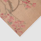 Perzikbloesems en -vogels door Ma Yuanyu Tissuepapier (Detail)