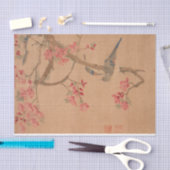 Perzikbloesems en -vogels door Ma Yuanyu Tissuepapier (Craft)