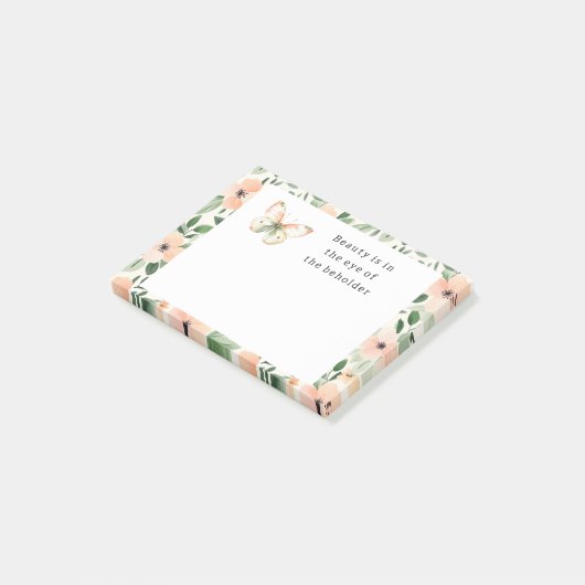 Perzikbloesems schoonheid aanschouwer post-it® notes (Schuin)