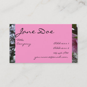 Perzikbloesems - Zakelijk Visitekaartje