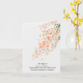Perzikbloessympathie Hartelijk dank Kaart (Gele Bloem)
